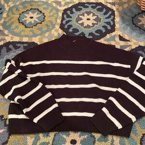 H&M cropped stripe sweater